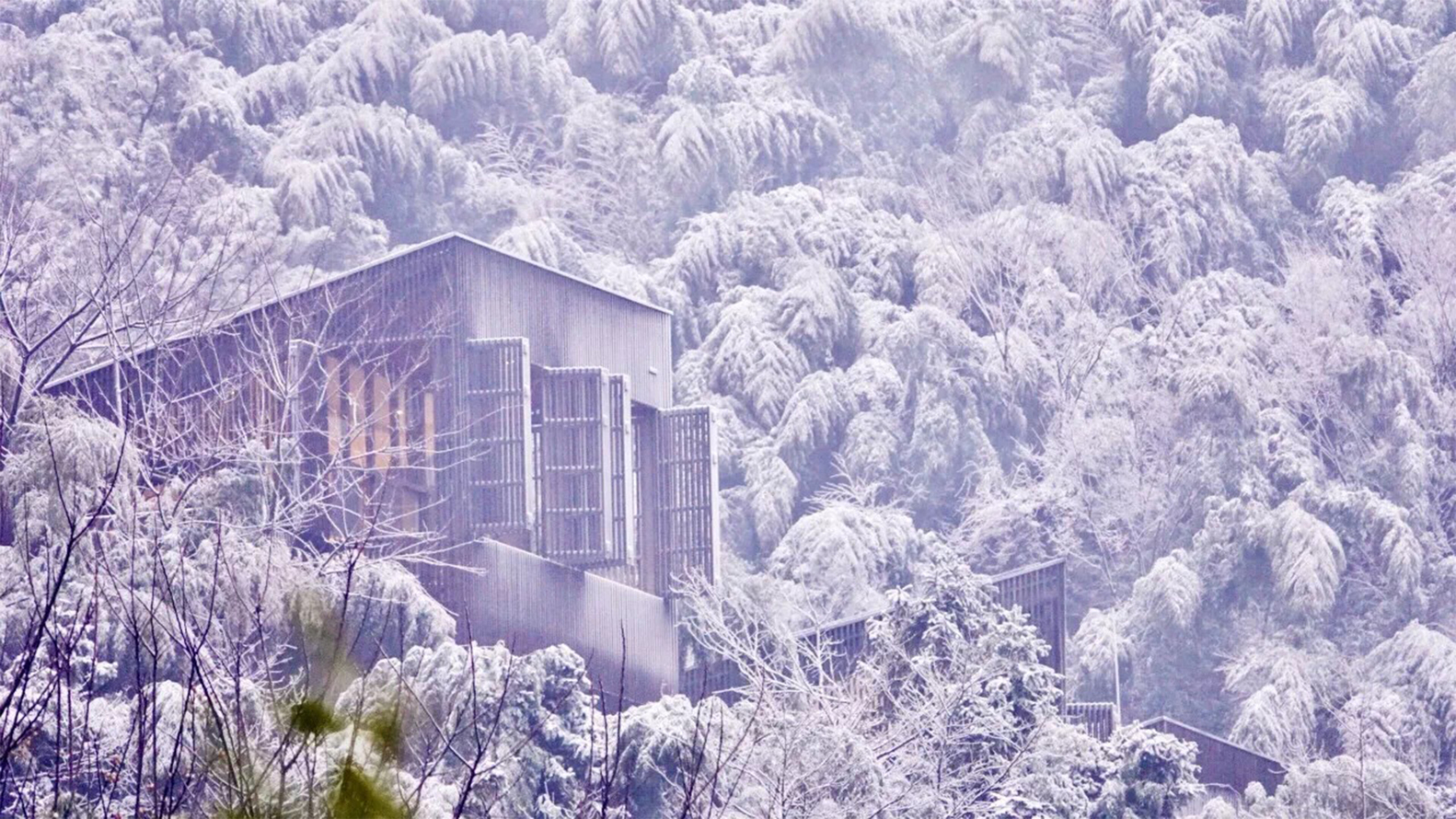 美介山野-木条纹温泉度假村---酷图编号1212301