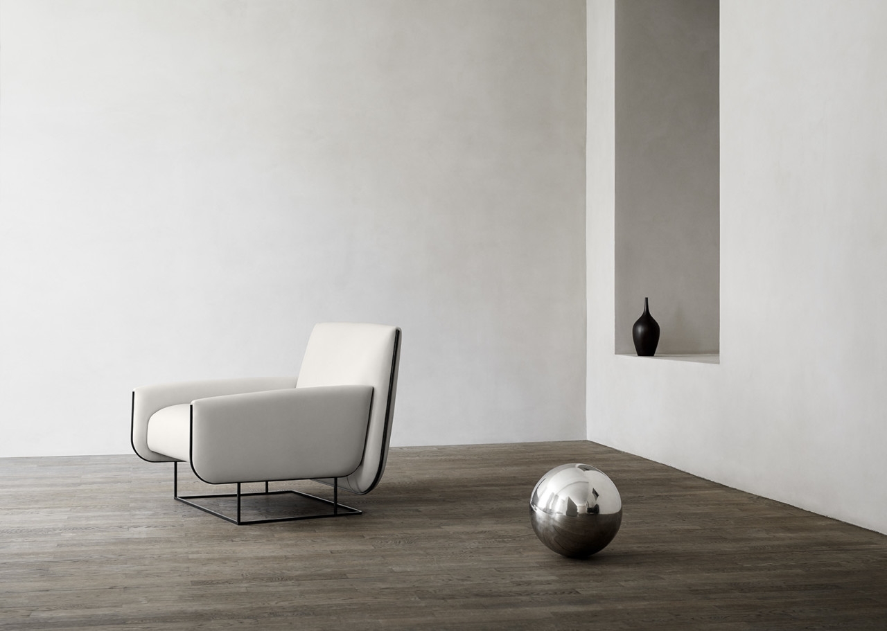 流体靠背扶手椅-灵感来自意大利面相同的方式折叠而成的图片