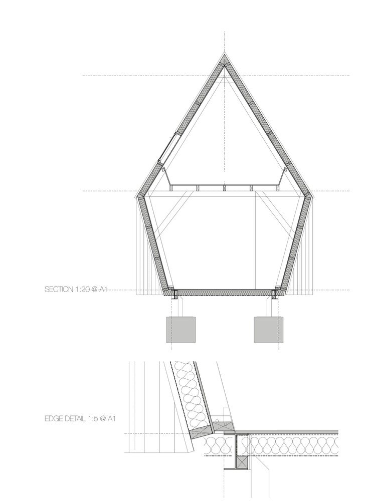 可随时拖走的山间预制五角型小屋建筑---酷图编号28