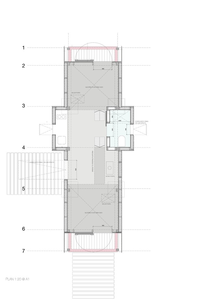 可随时拖走的山间预制五角型小屋建筑---酷图编号26