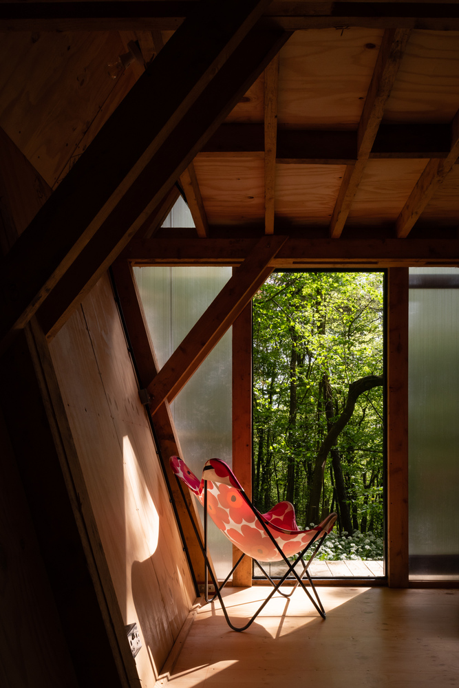 可随时拖走的山间预制五角型小屋建筑---酷图编号10