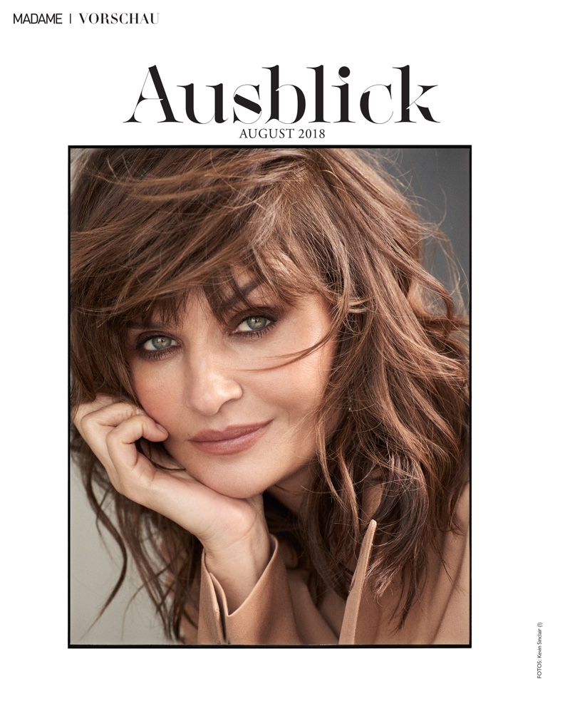 海伦娜・克里斯滕森-Madame德国-丹麦美女穿着Giorgio Armani连衣裙和Van Cleef&Arpels梵克雅宝手镯---酷图编号2