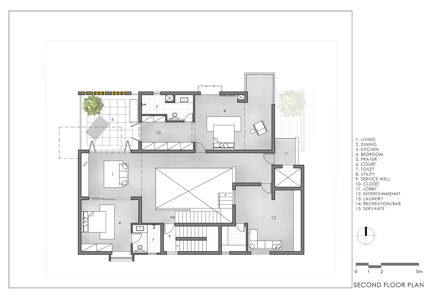 印度Never-Apart-ment黄白立体住宅---酷图编号1219103