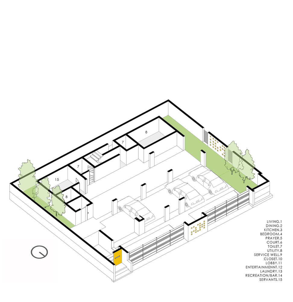 印度Never-Apart-ment黄白立体住宅---酷图编号1219108