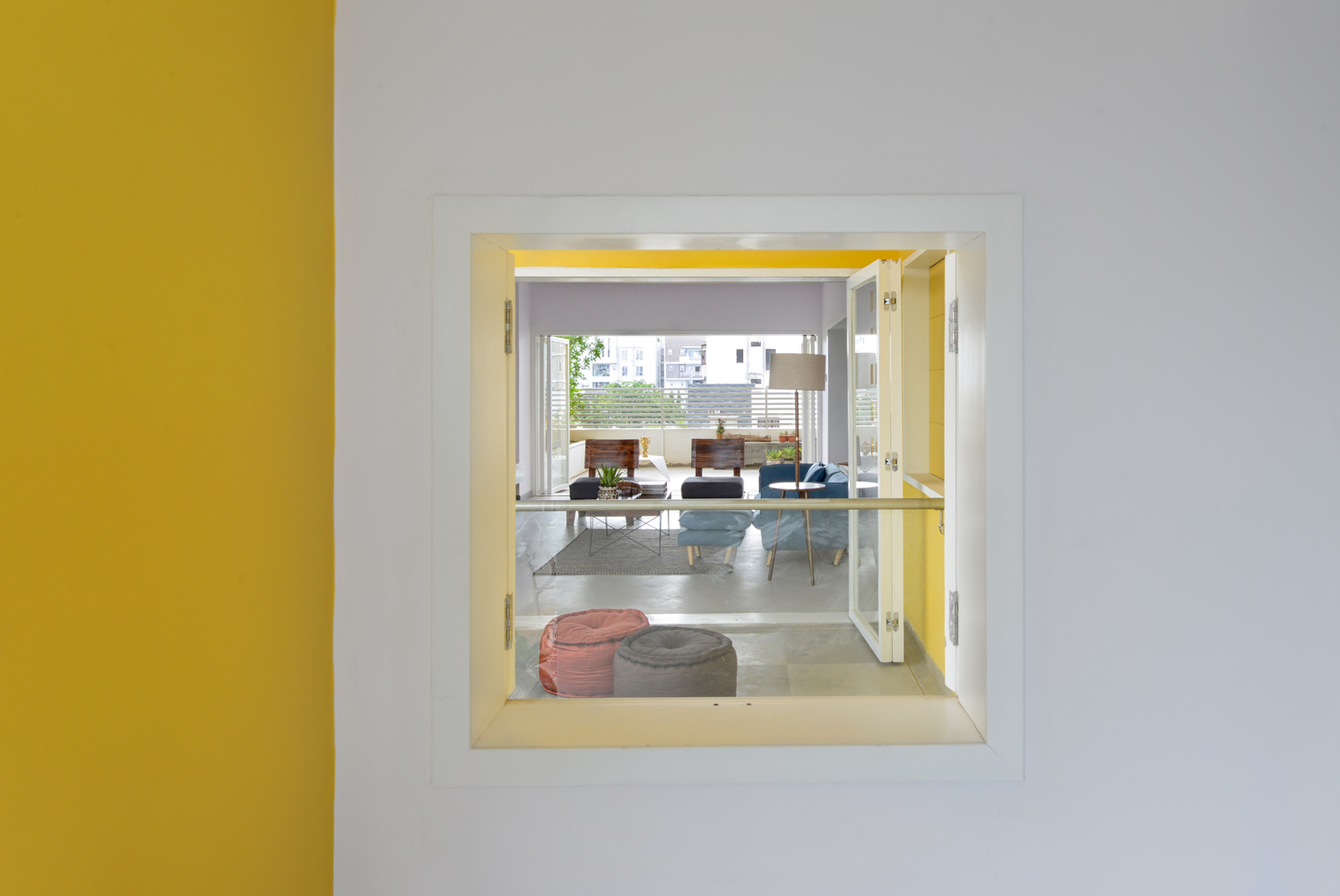 印度Never-Apart-ment黄白立体住宅---酷图编号1219115