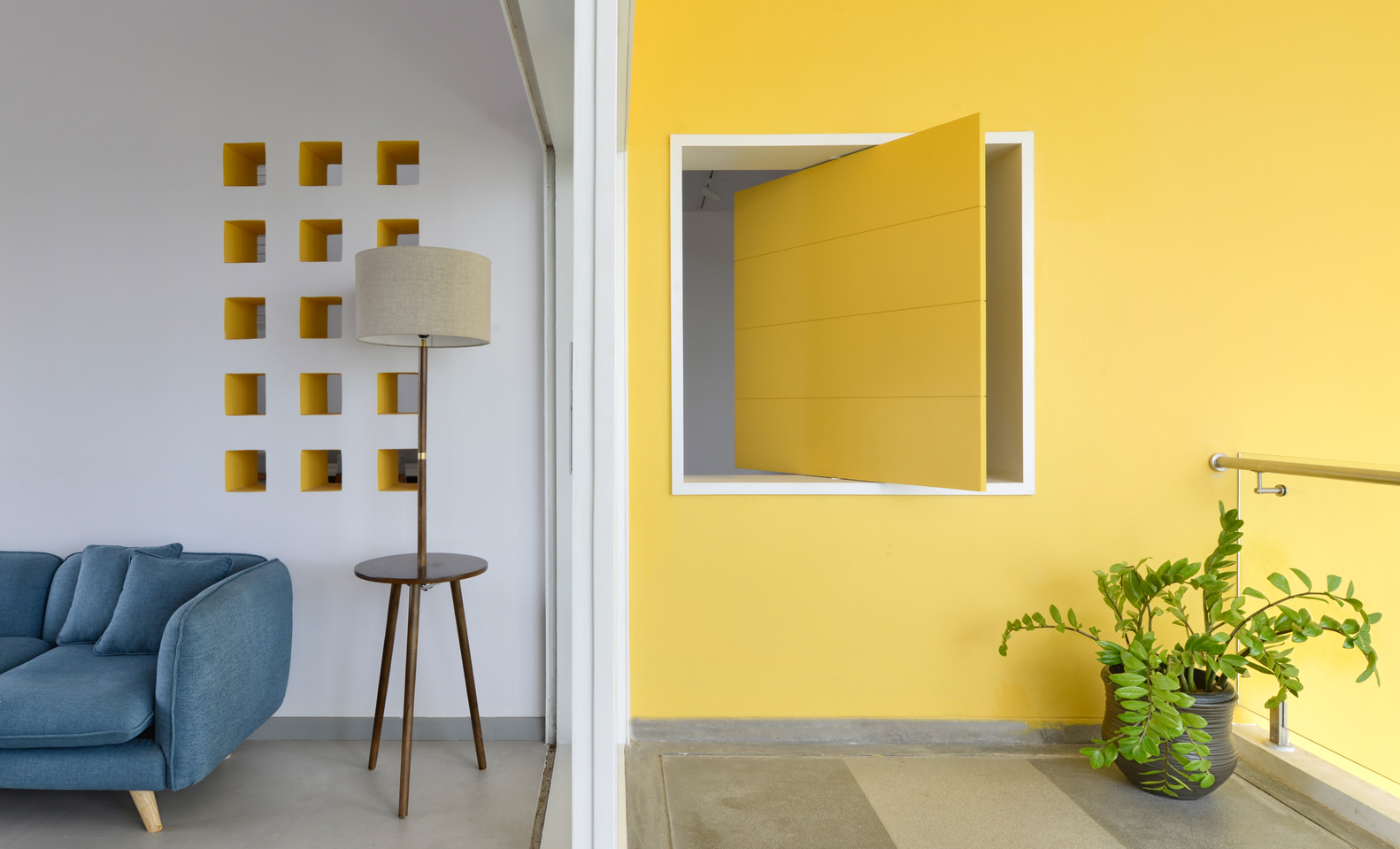 印度Never-Apart-ment黄白立体住宅---酷图编号1219124