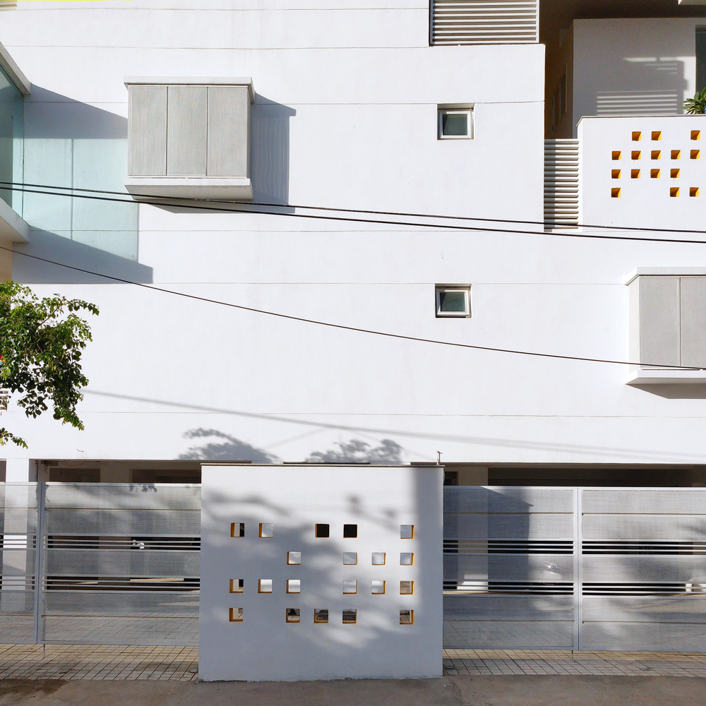 印度Never-Apart-ment黄白立体住宅---酷图编号1219125