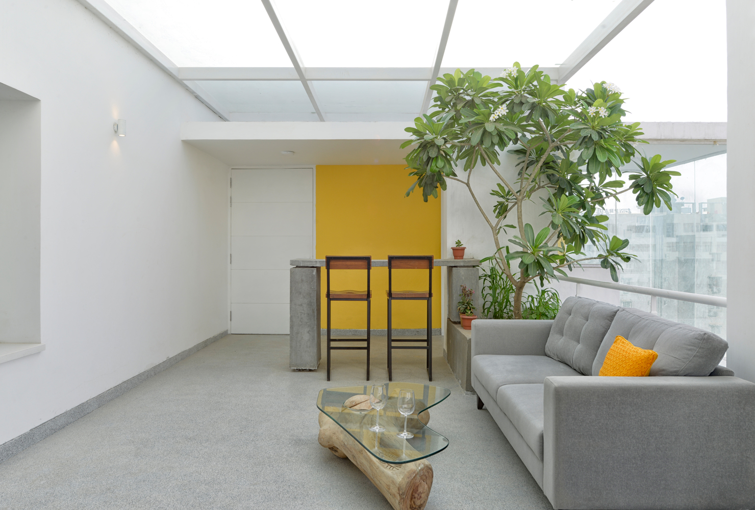 印度Never-Apart-ment黄白立体住宅---酷图编号1219126