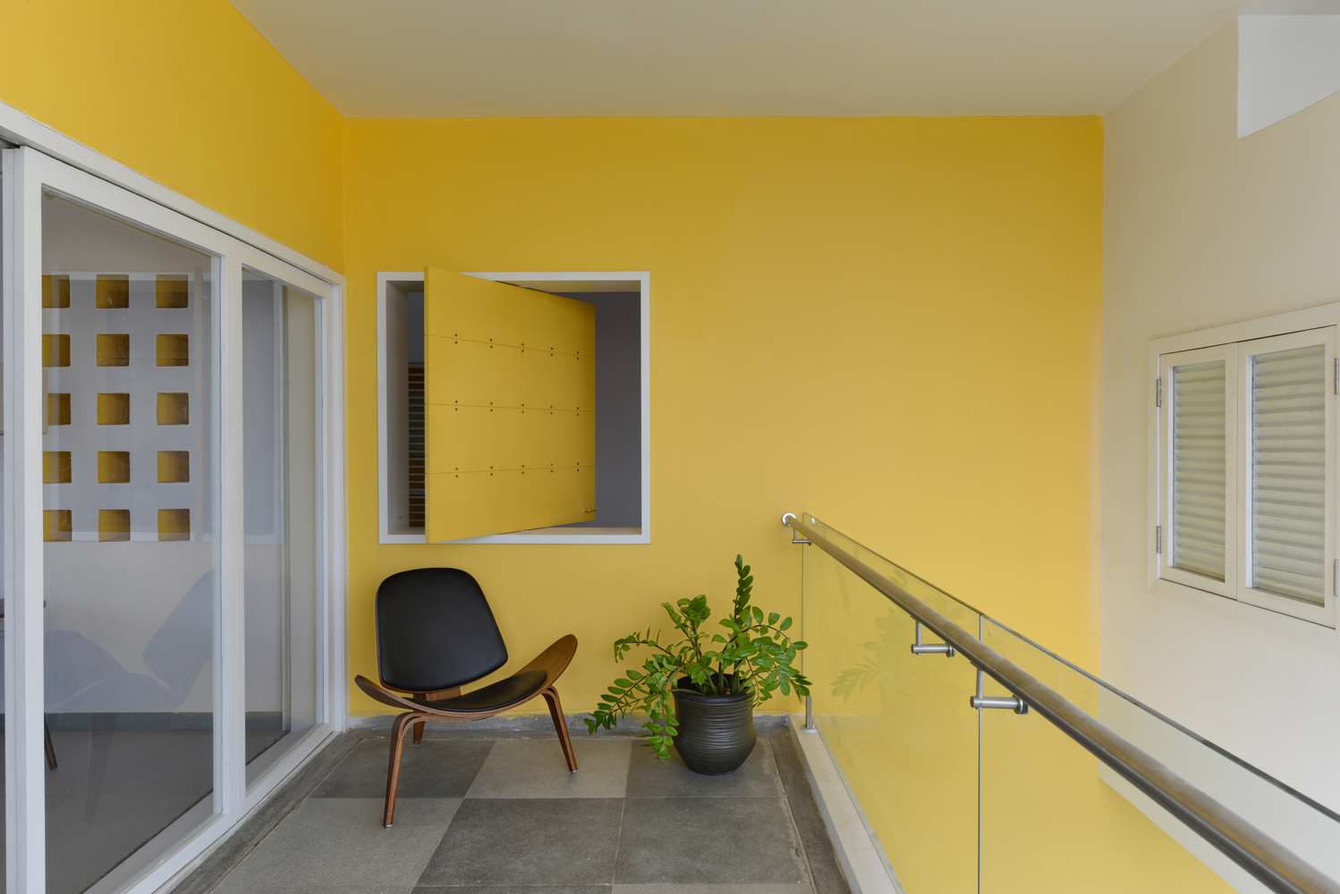 印度Never-Apart-ment黄白立体住宅---酷图编号1219127