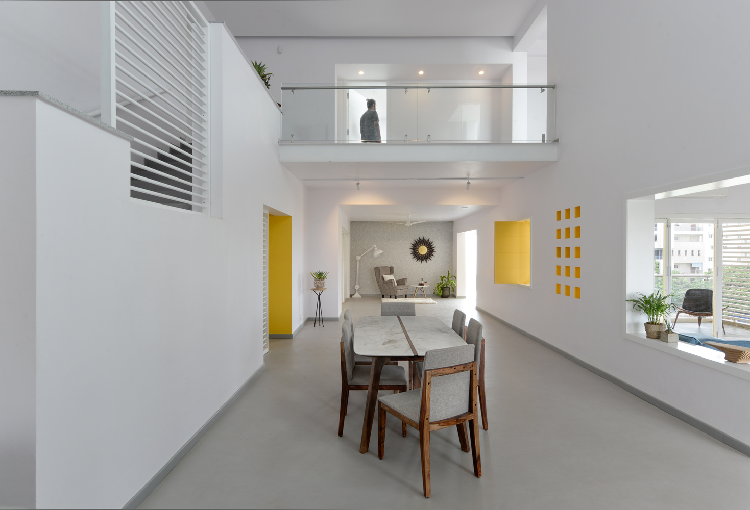 印度Never-Apart-ment黄白立体住宅---酷图编号1219129