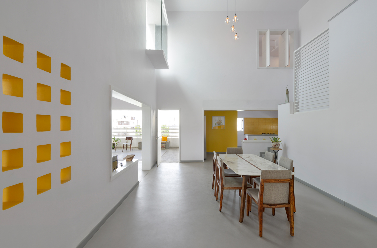 印度Never-Apart-ment黄白立体住宅---酷图编号1219139