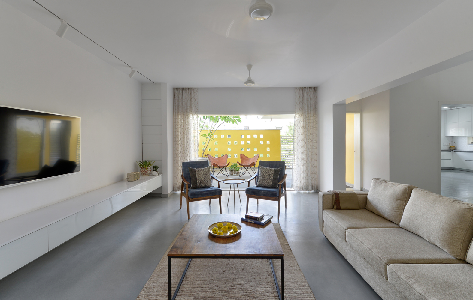 印度Never-Apart-ment黄白立体住宅---酷图编号1219141