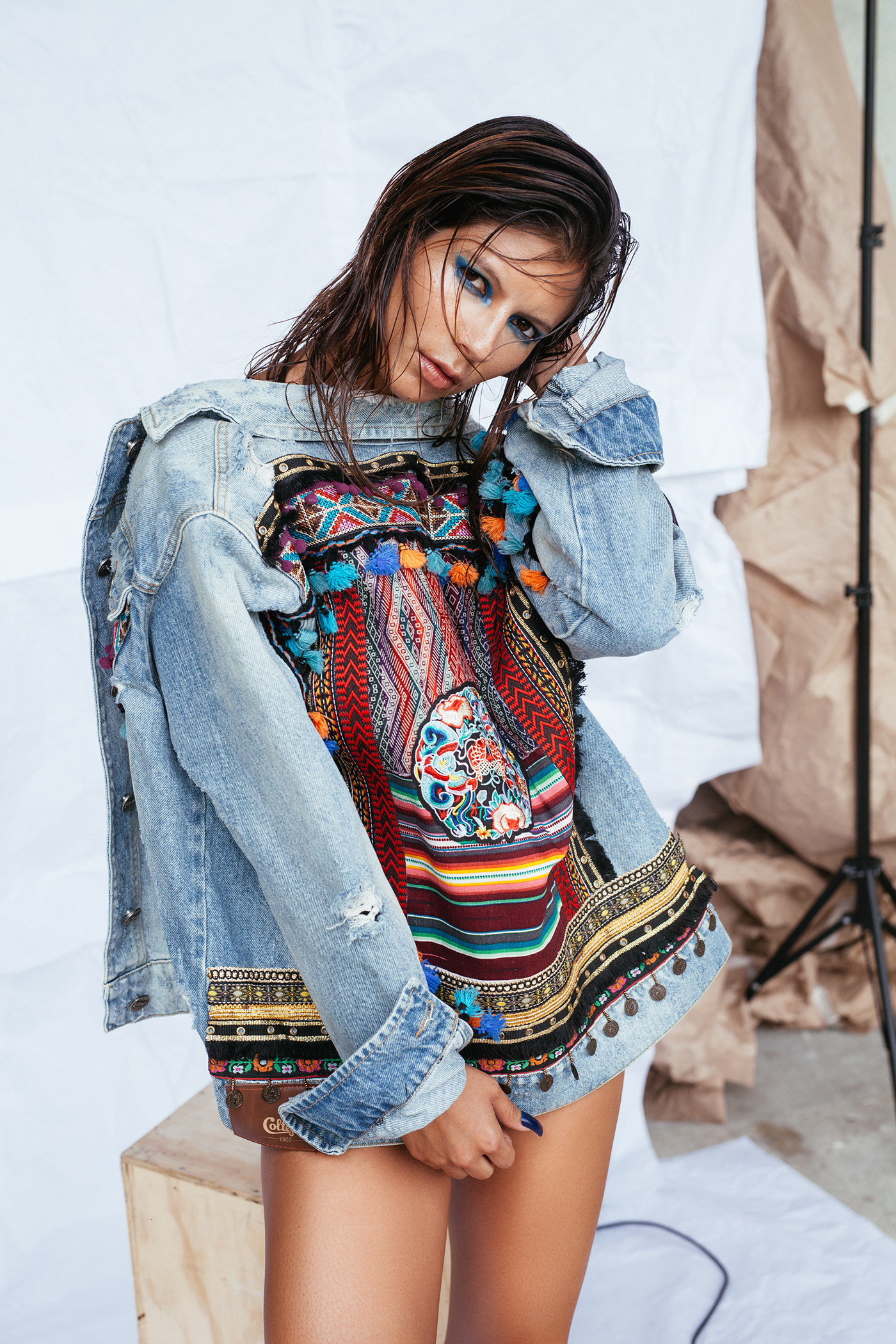 牛仔布-蓝眼人像---酷图编号7