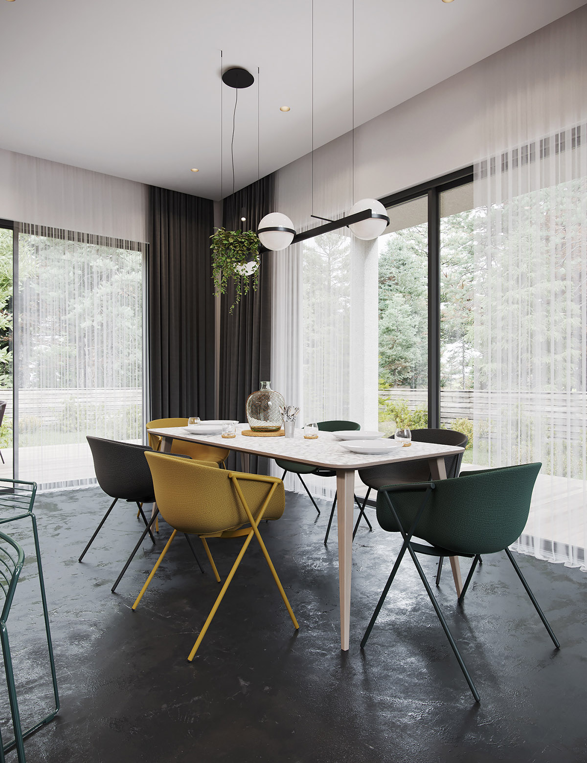 高耸的双层客厅公寓建筑---酷图编号1