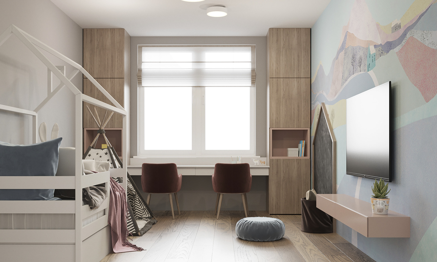 俄罗斯圣彼得堡年轻的家-90平米---酷图编号1220746