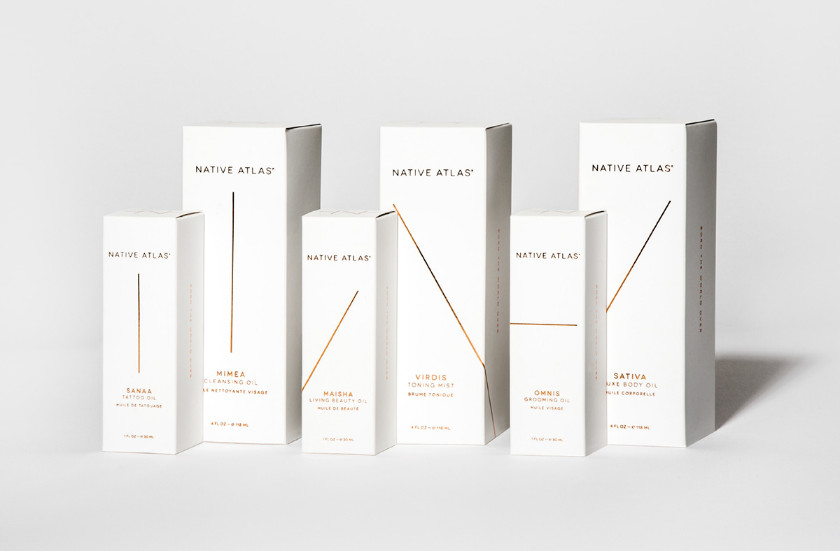 Native Atlas-有机成分护肤品-一个有凝聚力的品牌形象和故事---酷图编号1