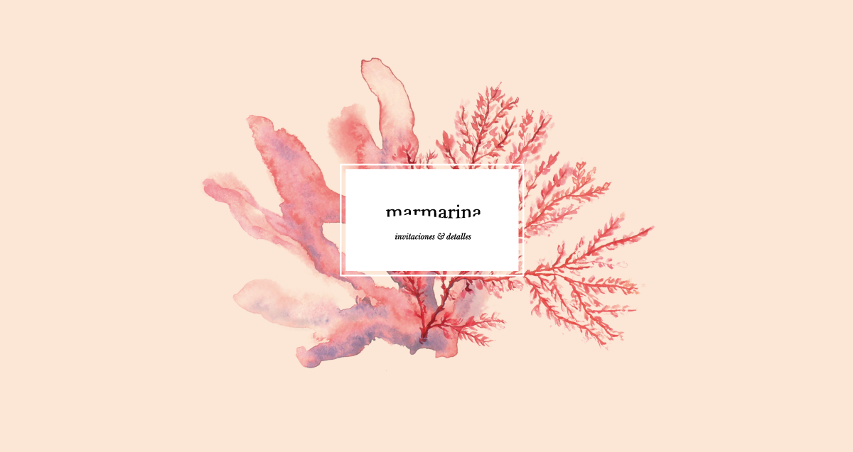 Marmarina-水彩手绘的婚礼邀请网品牌设计---酷图编号5