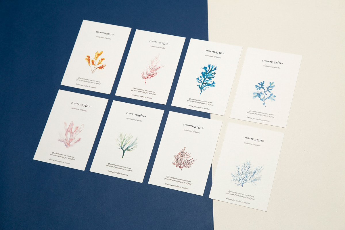 Marmarina-水彩手绘的婚礼邀请网品牌设计---酷图编号1