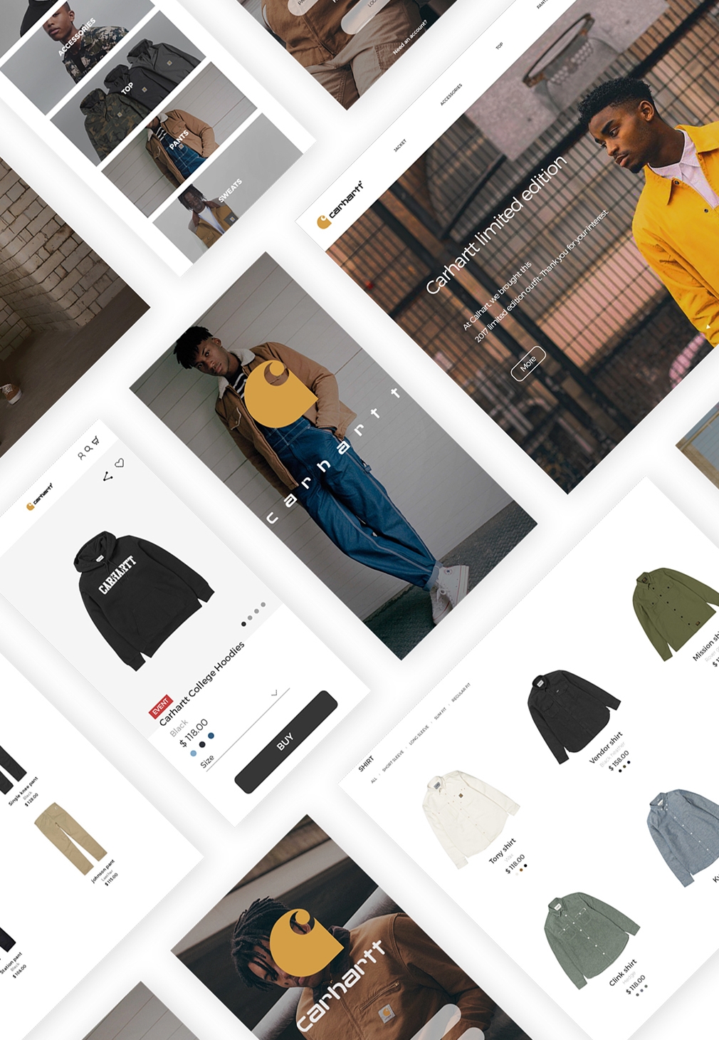 CARHARTT-服饰网页APP设计图片