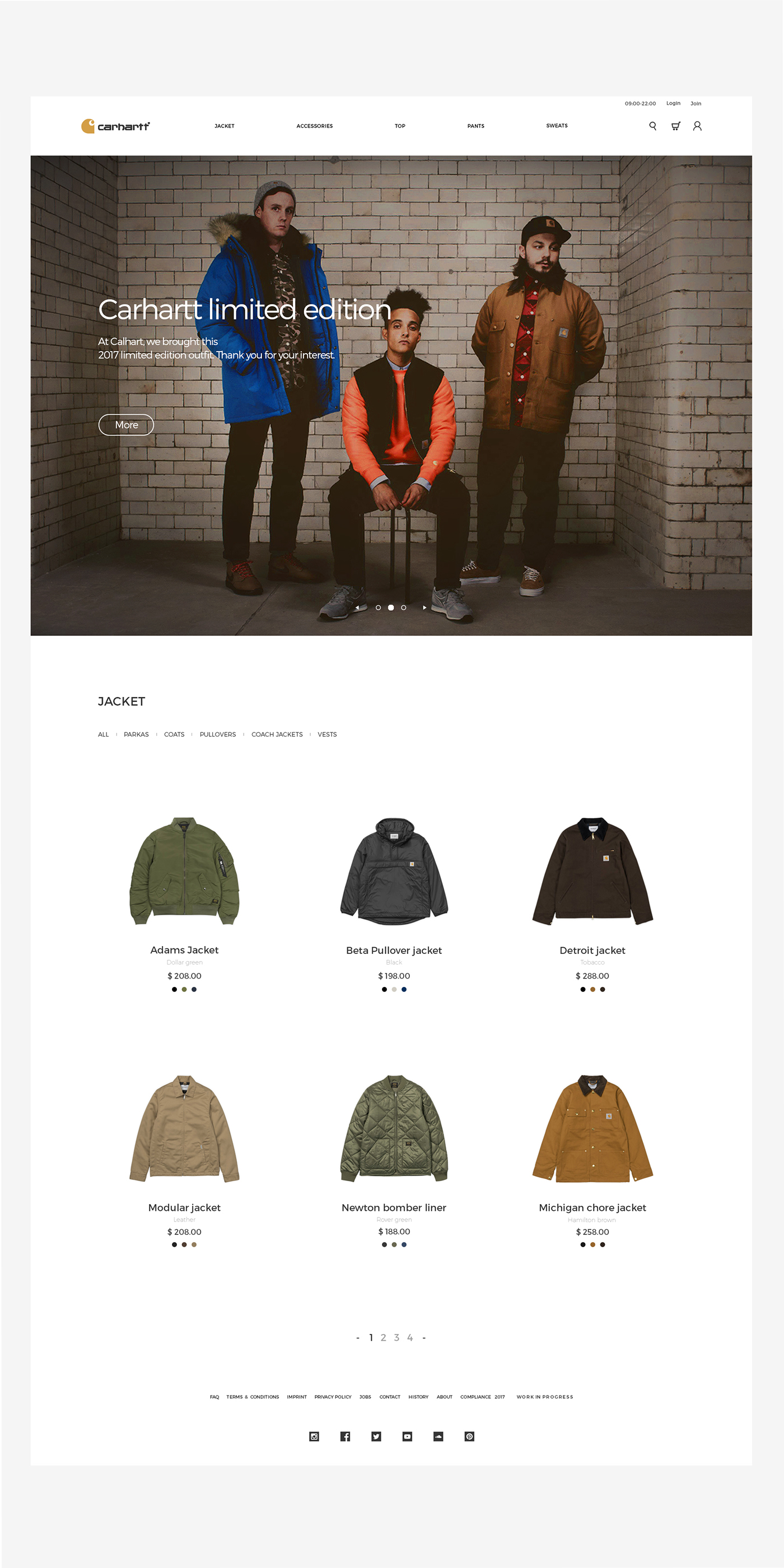 CARHARTT-服饰网页APP设计---酷图编号2