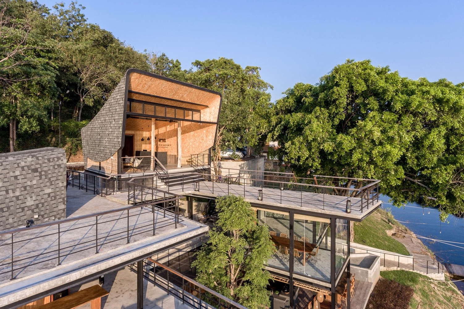 滨河建造的可持续性Z9度假村酒店---酷图编号1226918