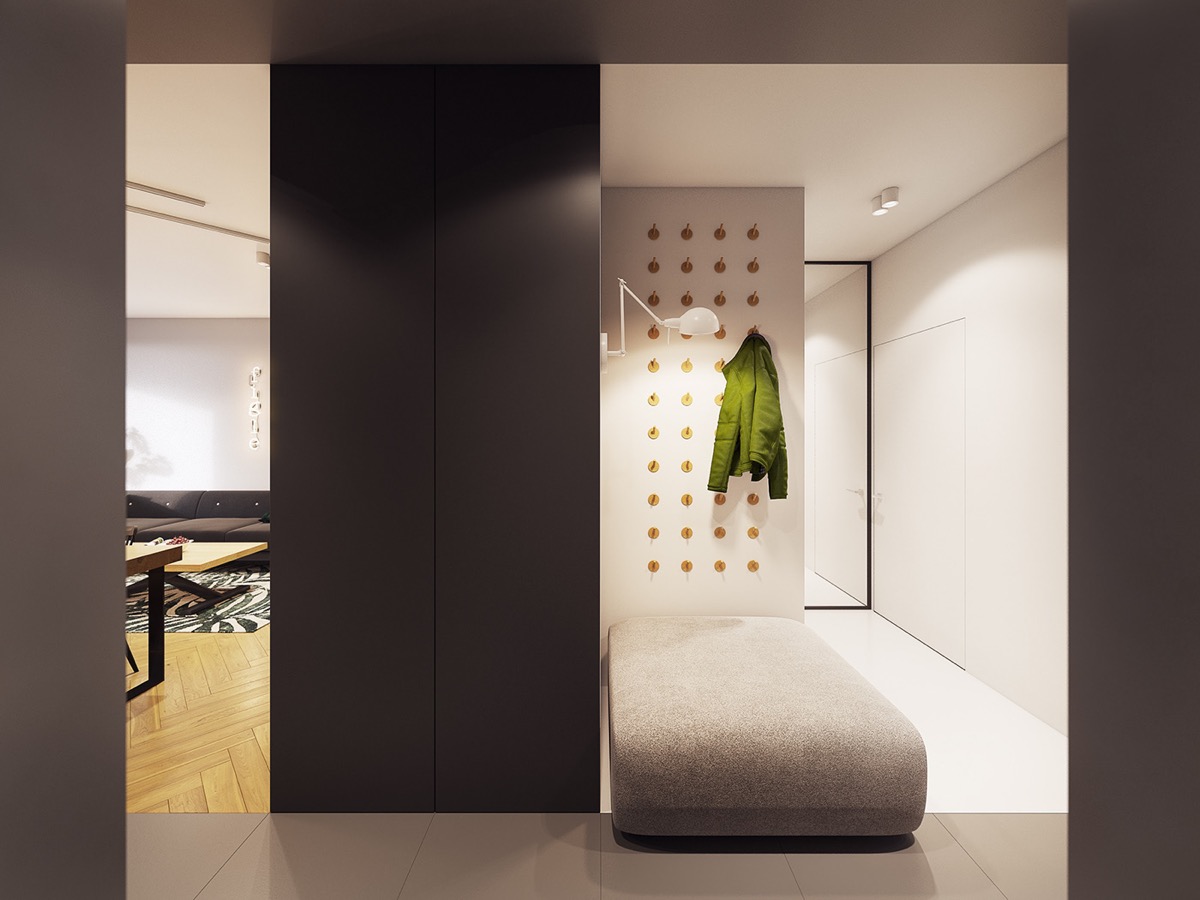 融合了个性与极简主义色彩的紧凑型公寓---酷图编号1231564