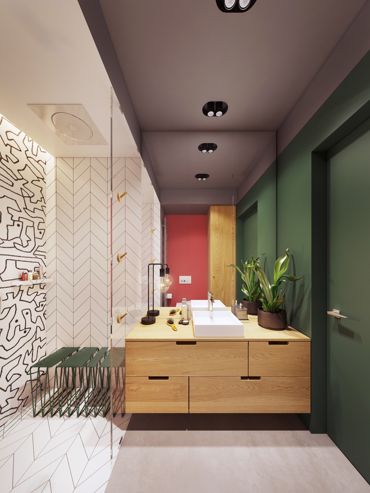 融合了个性与极简主义色彩的紧凑型公寓---酷图编号1231572