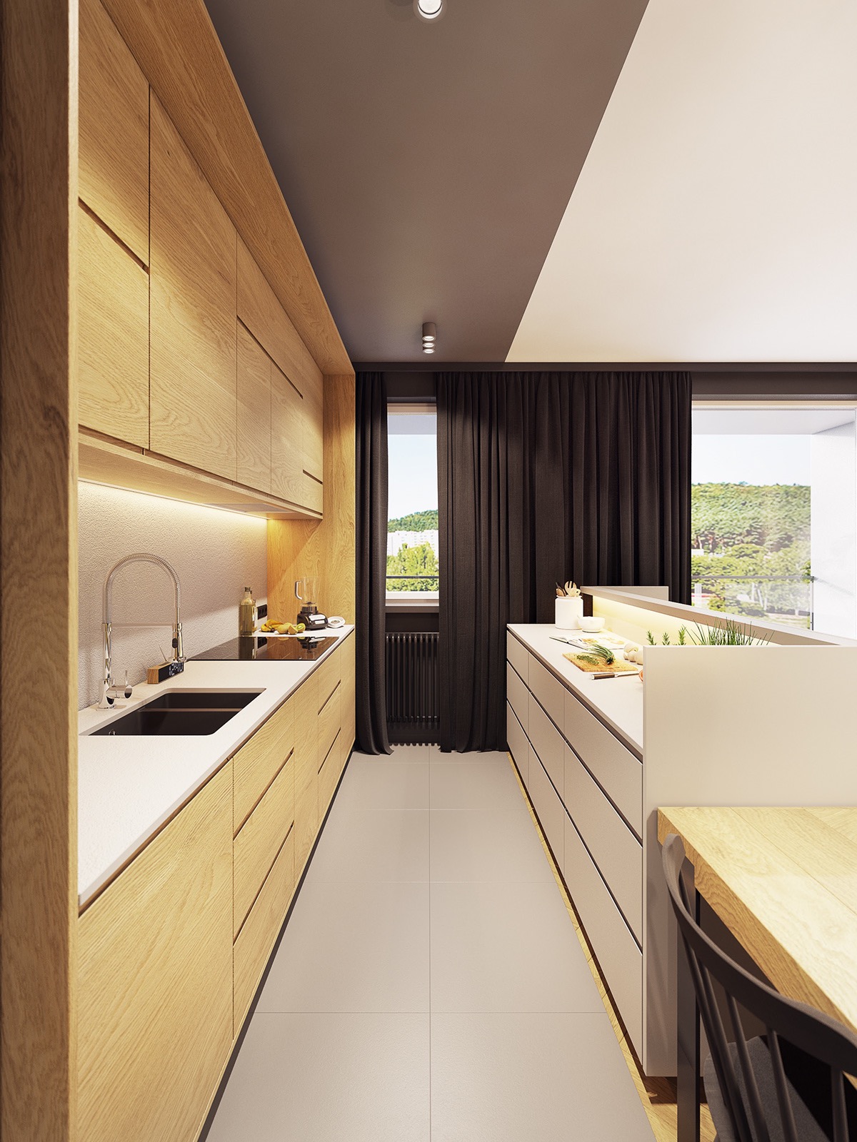 融合了个性与极简主义色彩的紧凑型公寓---酷图编号1231573