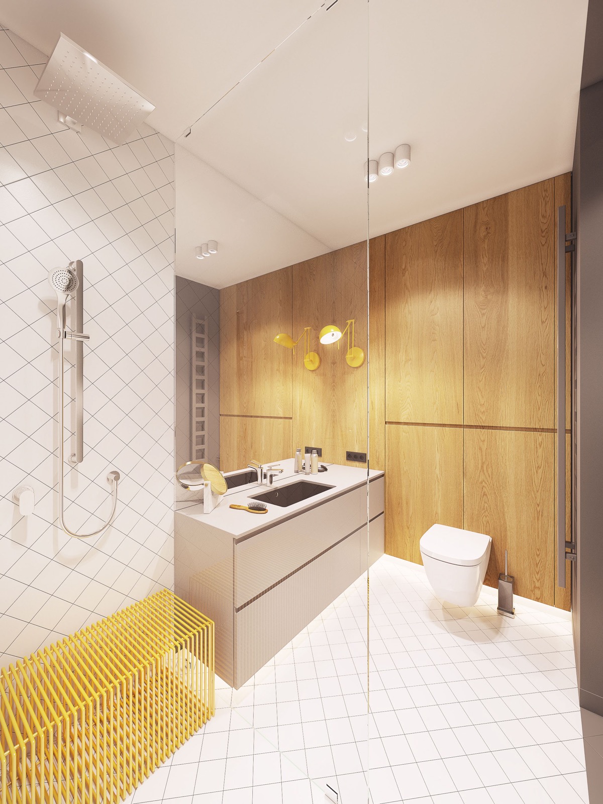 融合了个性与极简主义色彩的紧凑型公寓---酷图编号1231574