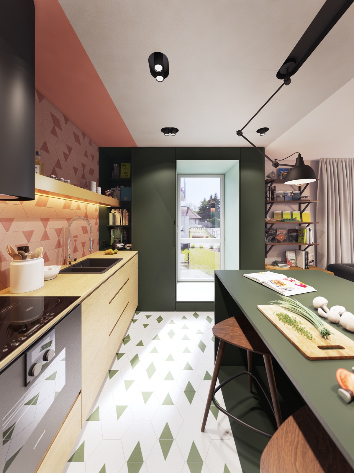 融合了个性与极简主义色彩的紧凑型公寓---酷图编号1231580