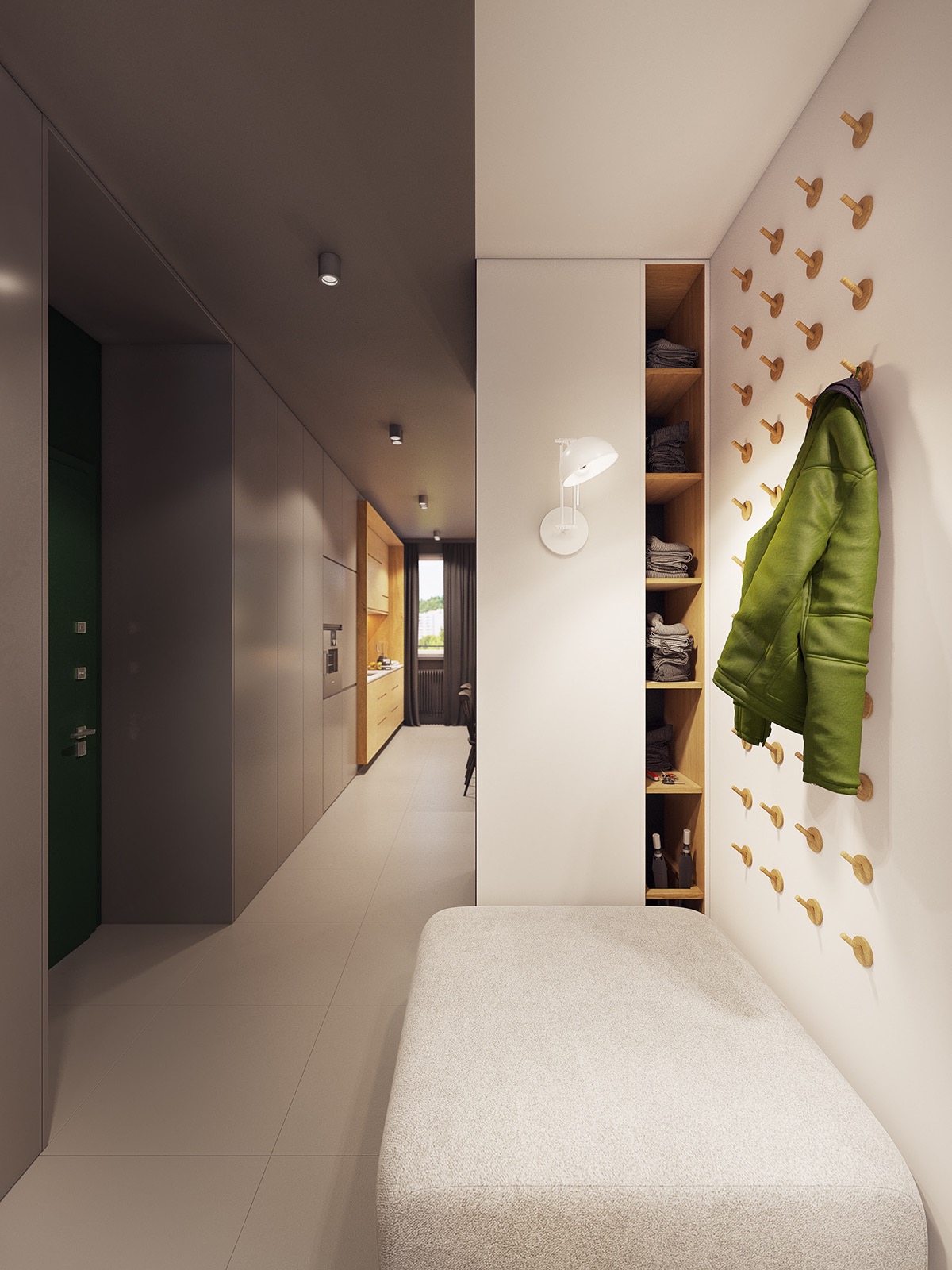 融合了个性与极简主义色彩的紧凑型公寓---酷图编号1231582