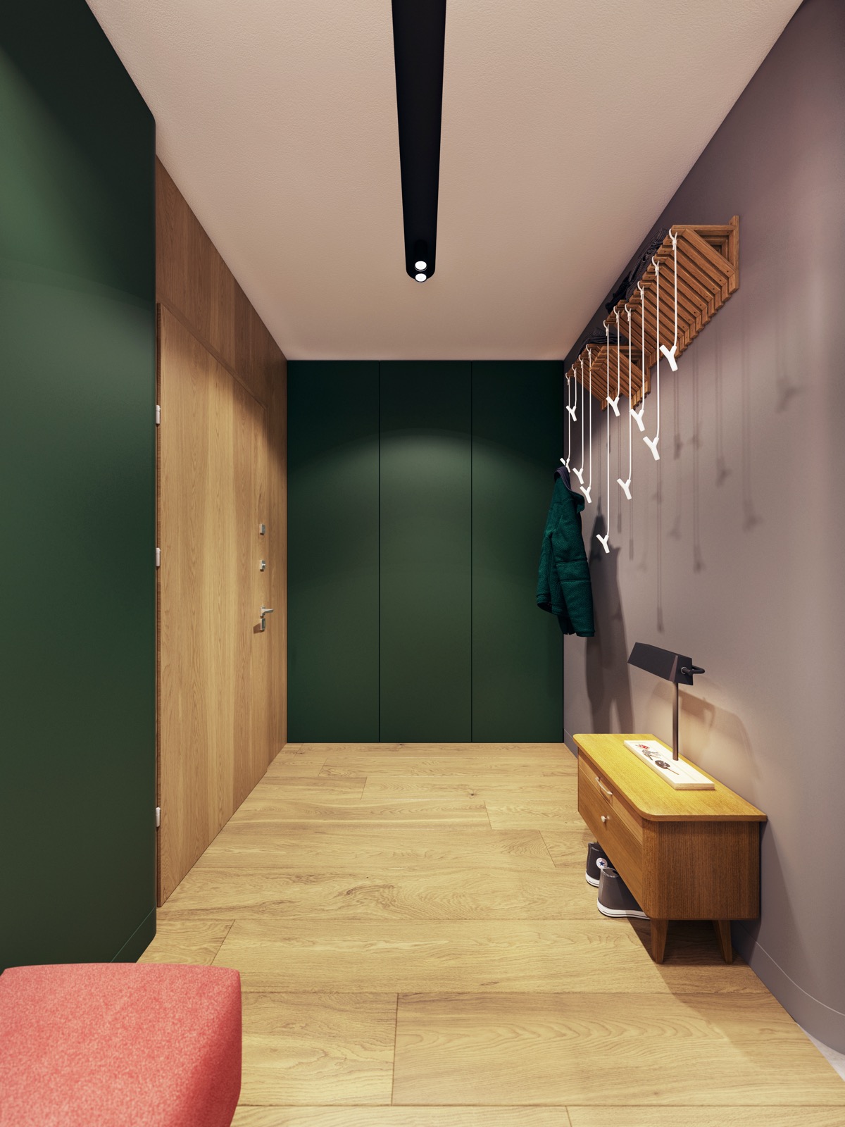 融合了个性与极简主义色彩的紧凑型公寓---酷图编号1231585