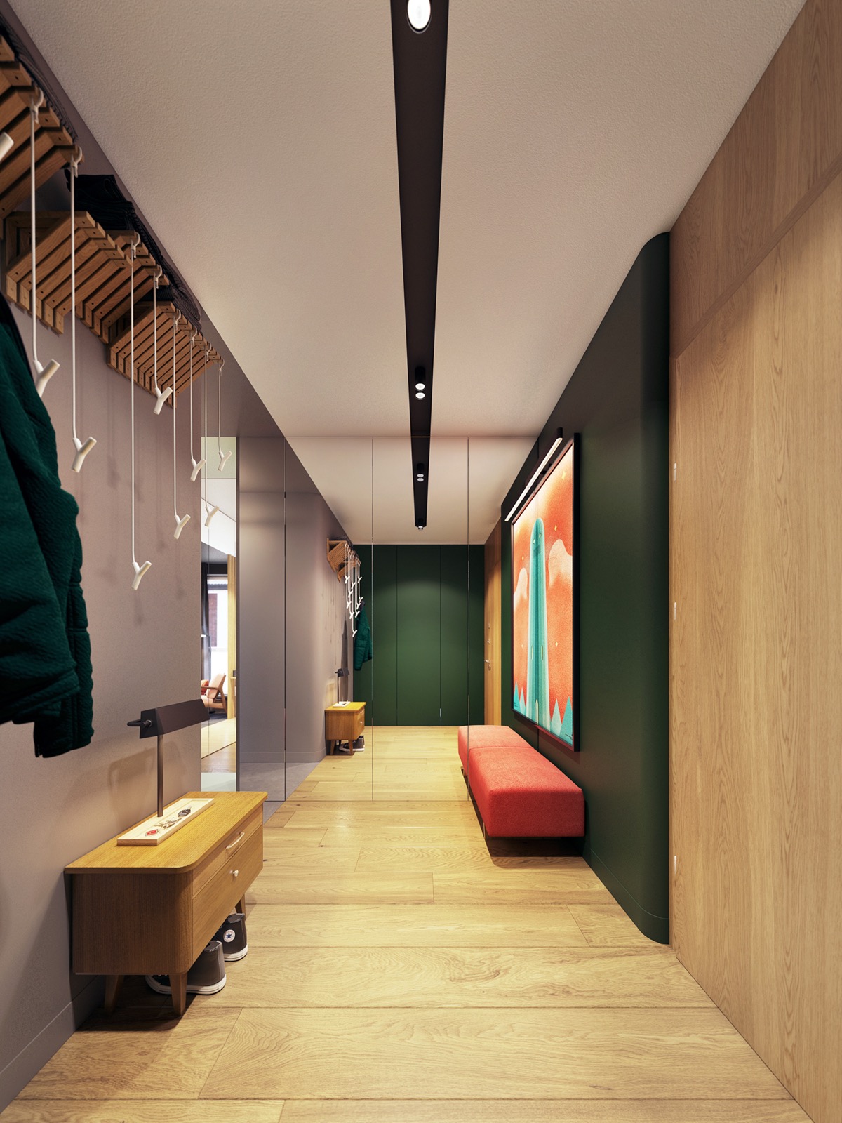 融合了个性与极简主义色彩的紧凑型公寓---酷图编号1231588