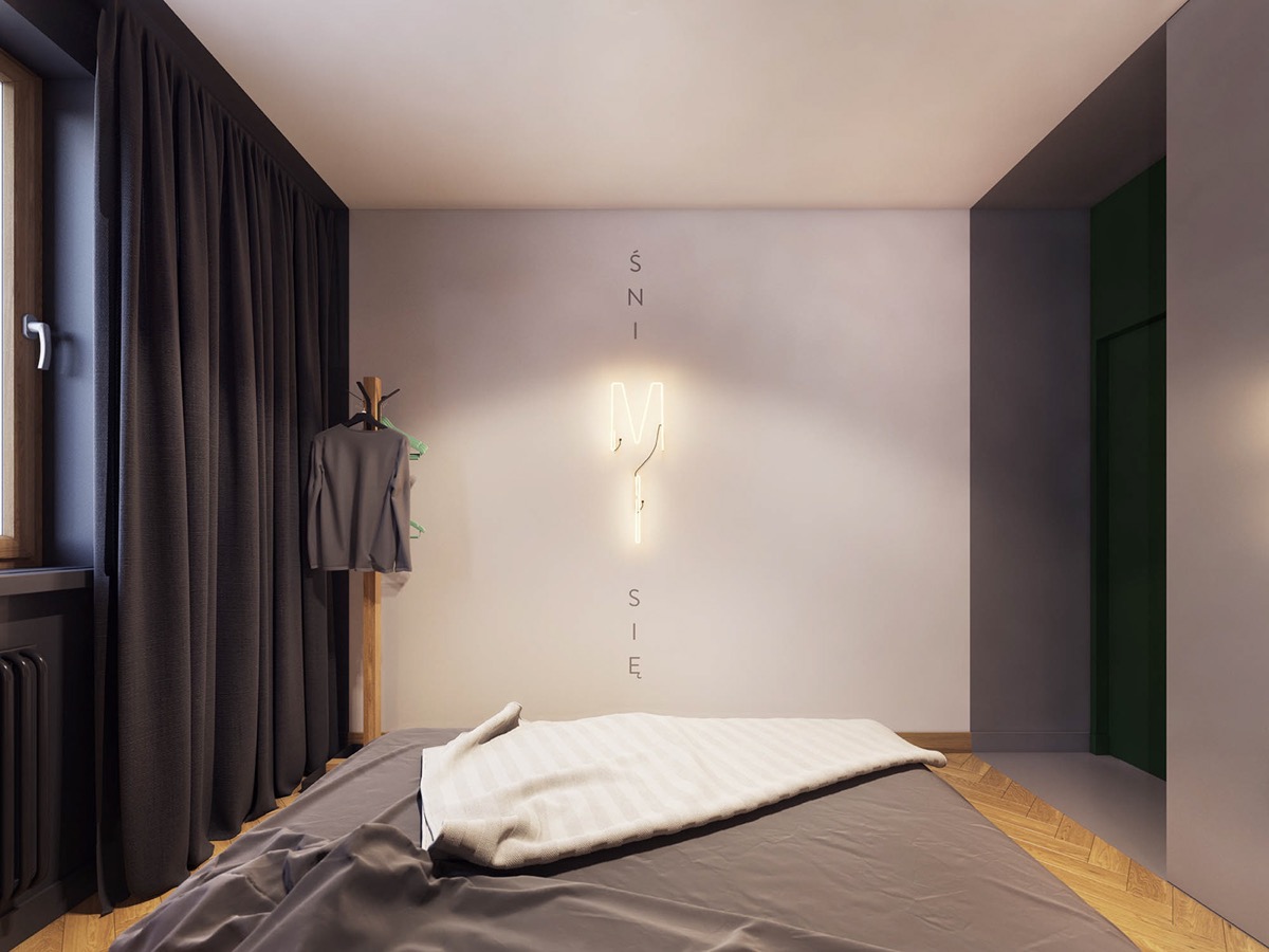 融合了个性与极简主义色彩的紧凑型公寓---酷图编号1231592