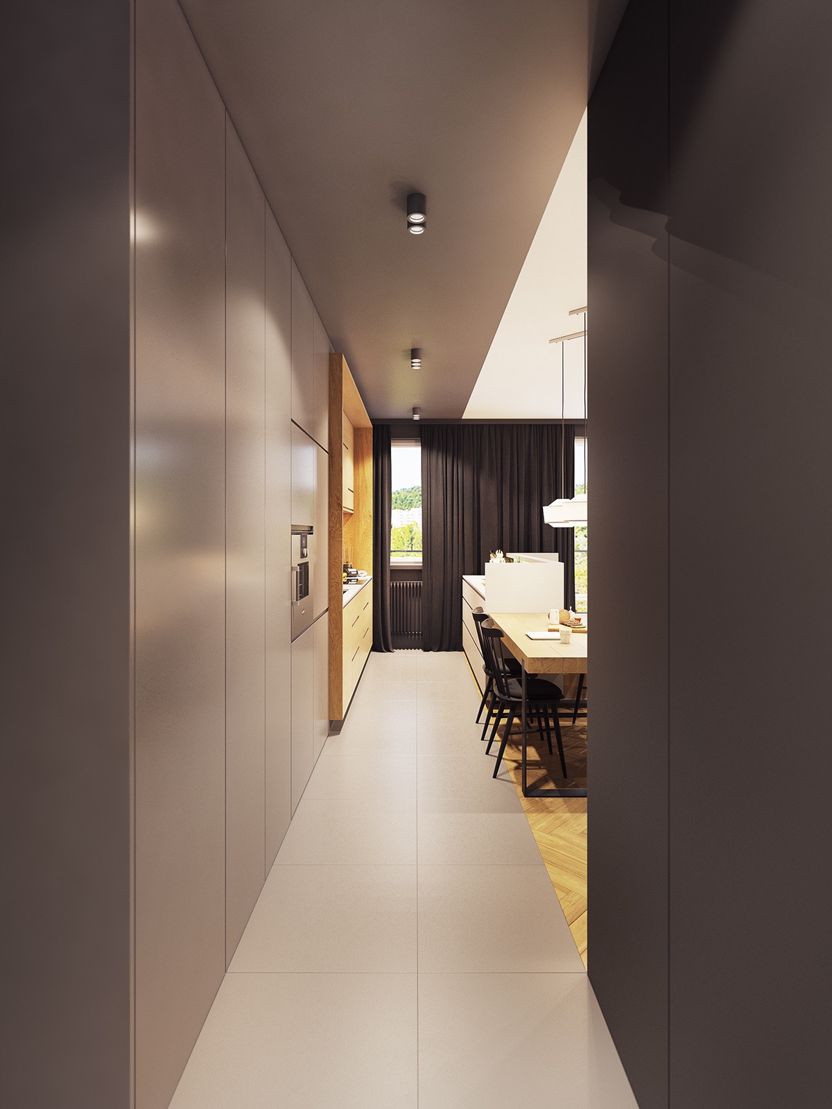 融合了个性与极简主义色彩的紧凑型公寓---酷图编号1231596