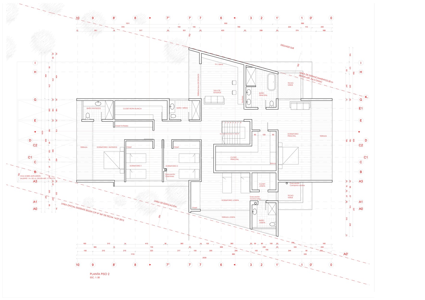 558平米十字交叉平面住宅---酷图编号1232140