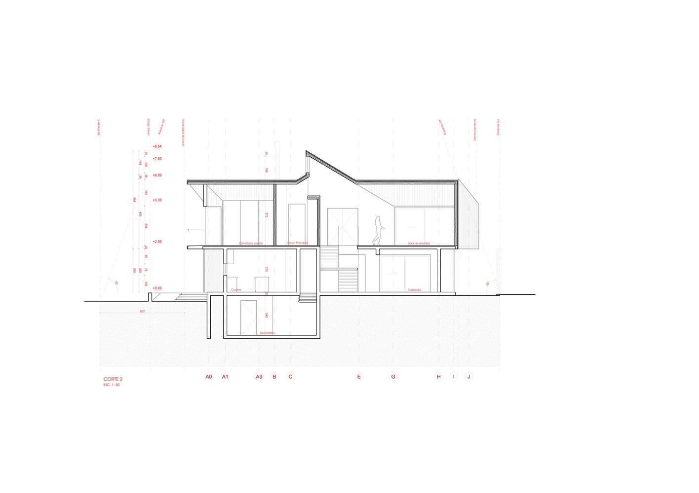 558平米十字交叉平面住宅---酷图编号1232143