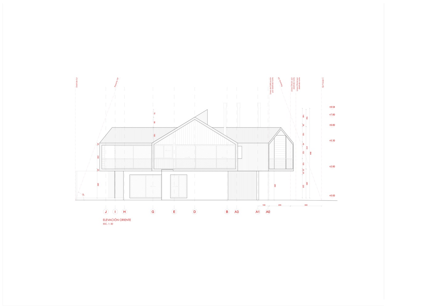558平米十字交叉平面住宅---酷图编号1232149