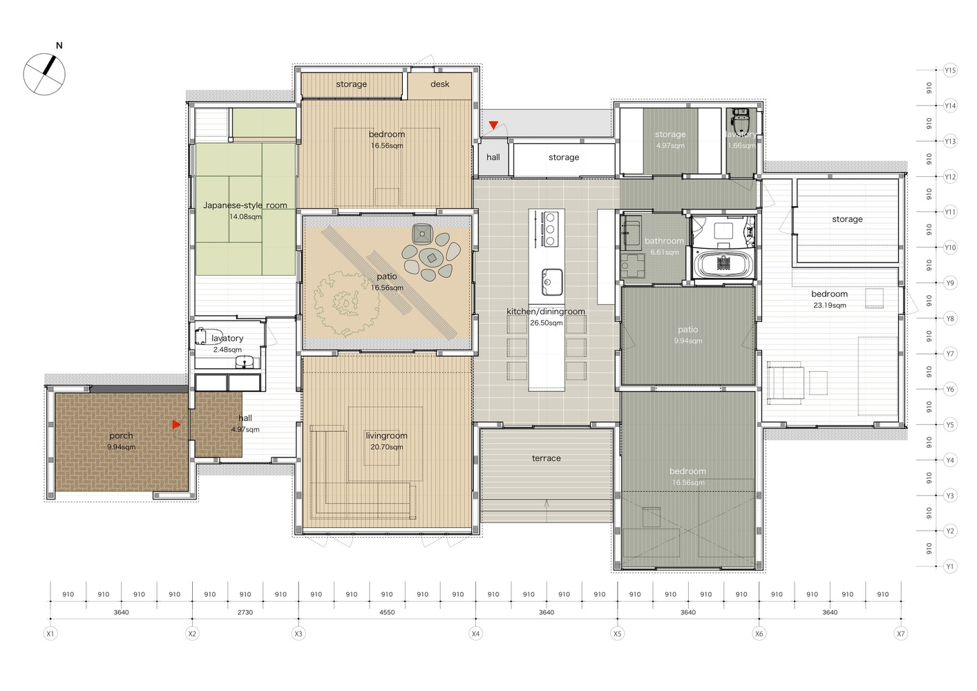 日本跳格子住宅,五个盒子组成的亲密家---酷图编号1232590