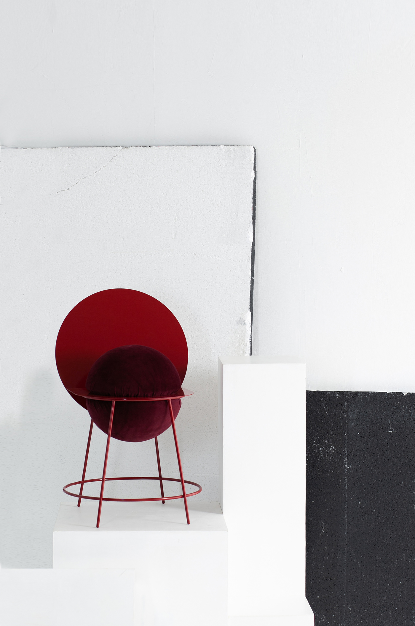 PROUN chair-红色钢筋椅子---酷图编号2