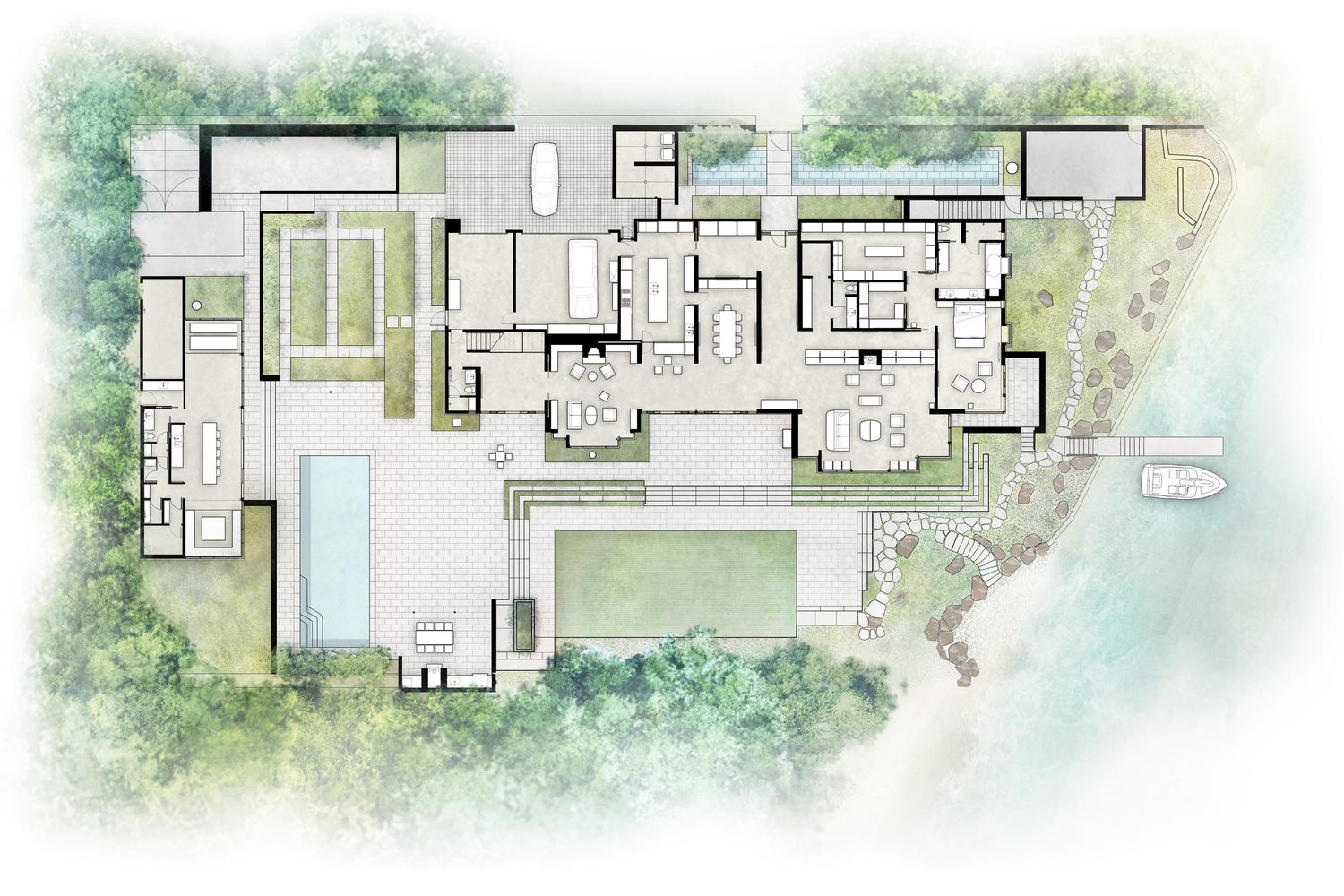 如同走进一座美术馆的收藏家夫妇私人住宅---酷图编号1236241