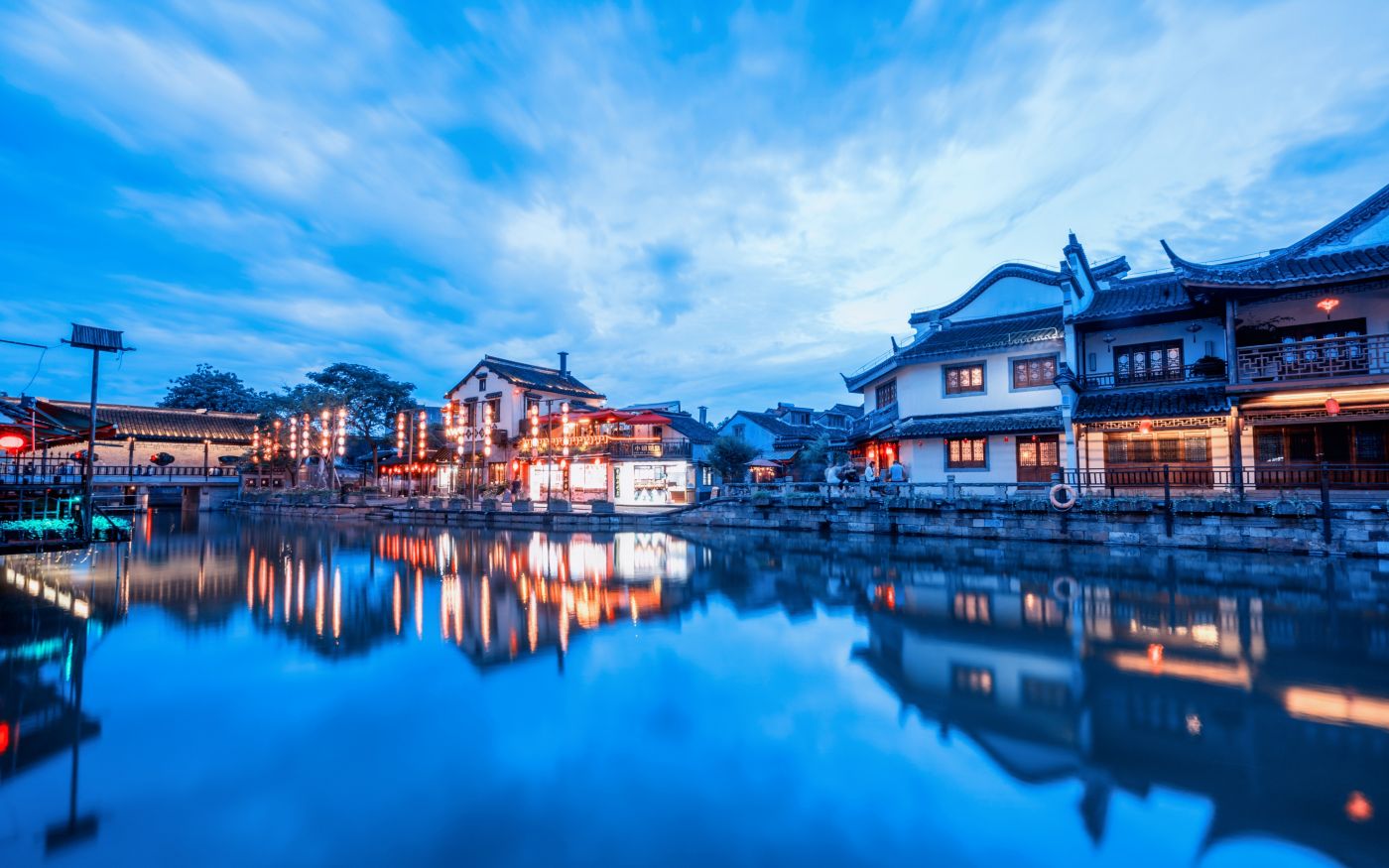 西塘夜景图片