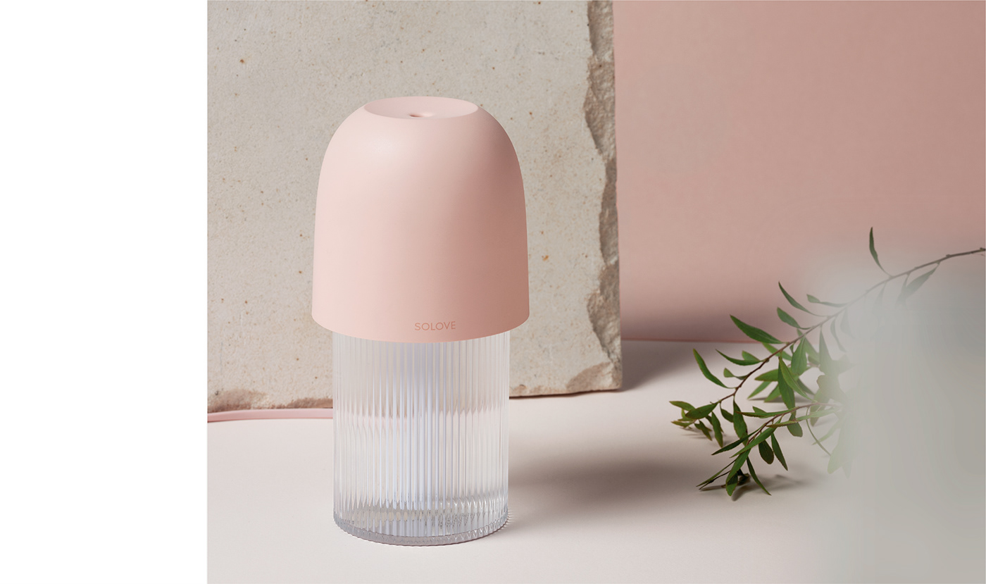 Humidifier 2-简单优雅曲线的照明加湿器---酷图编号1238247