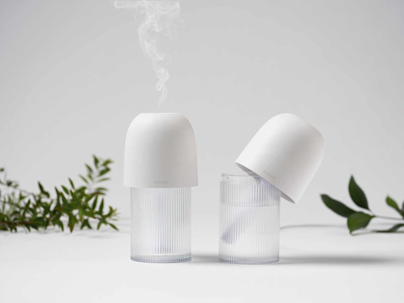 Humidifier 2-简单优雅曲线的照明加湿器---酷图编号1238248