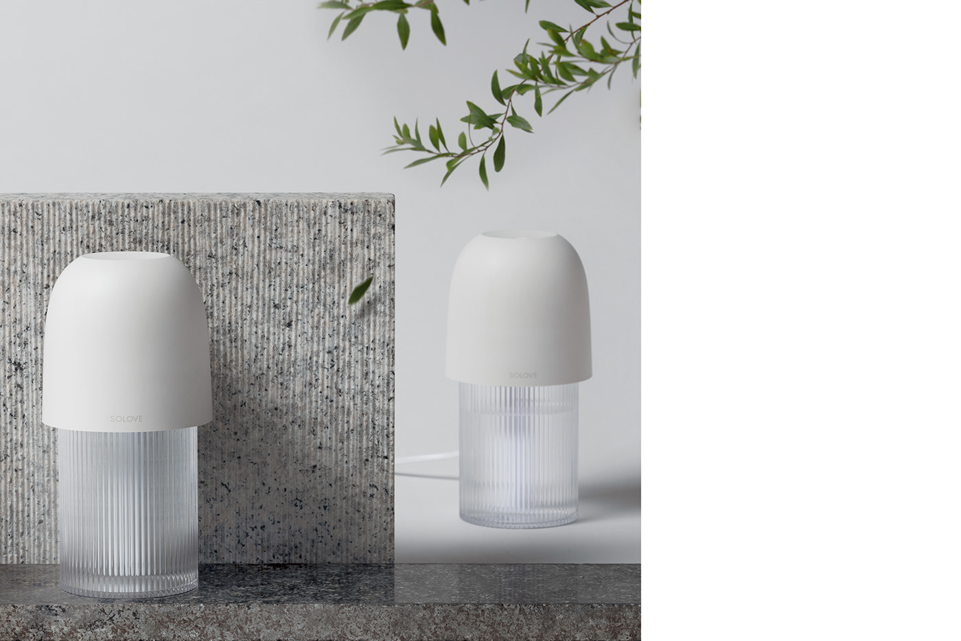 Humidifier 2-简单优雅曲线的照明加湿器---酷图编号1238250