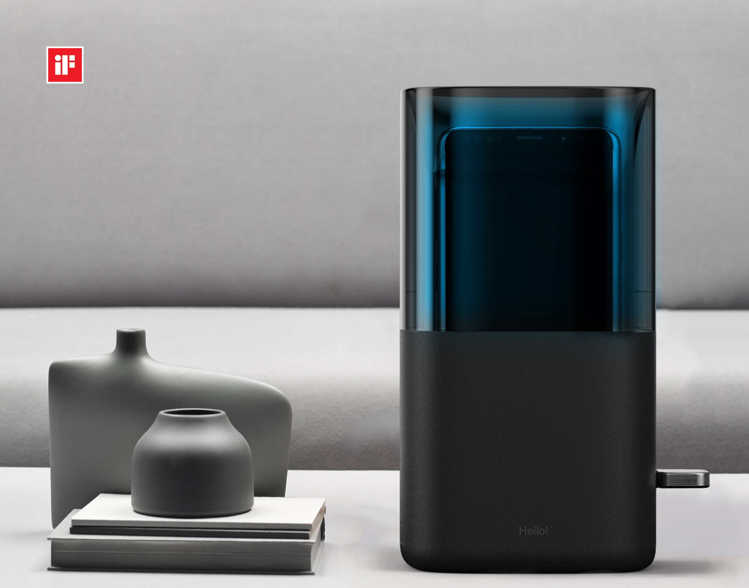 Hello!弹出式无线充电器,可以直观地检查充电状态---酷图编号1238620