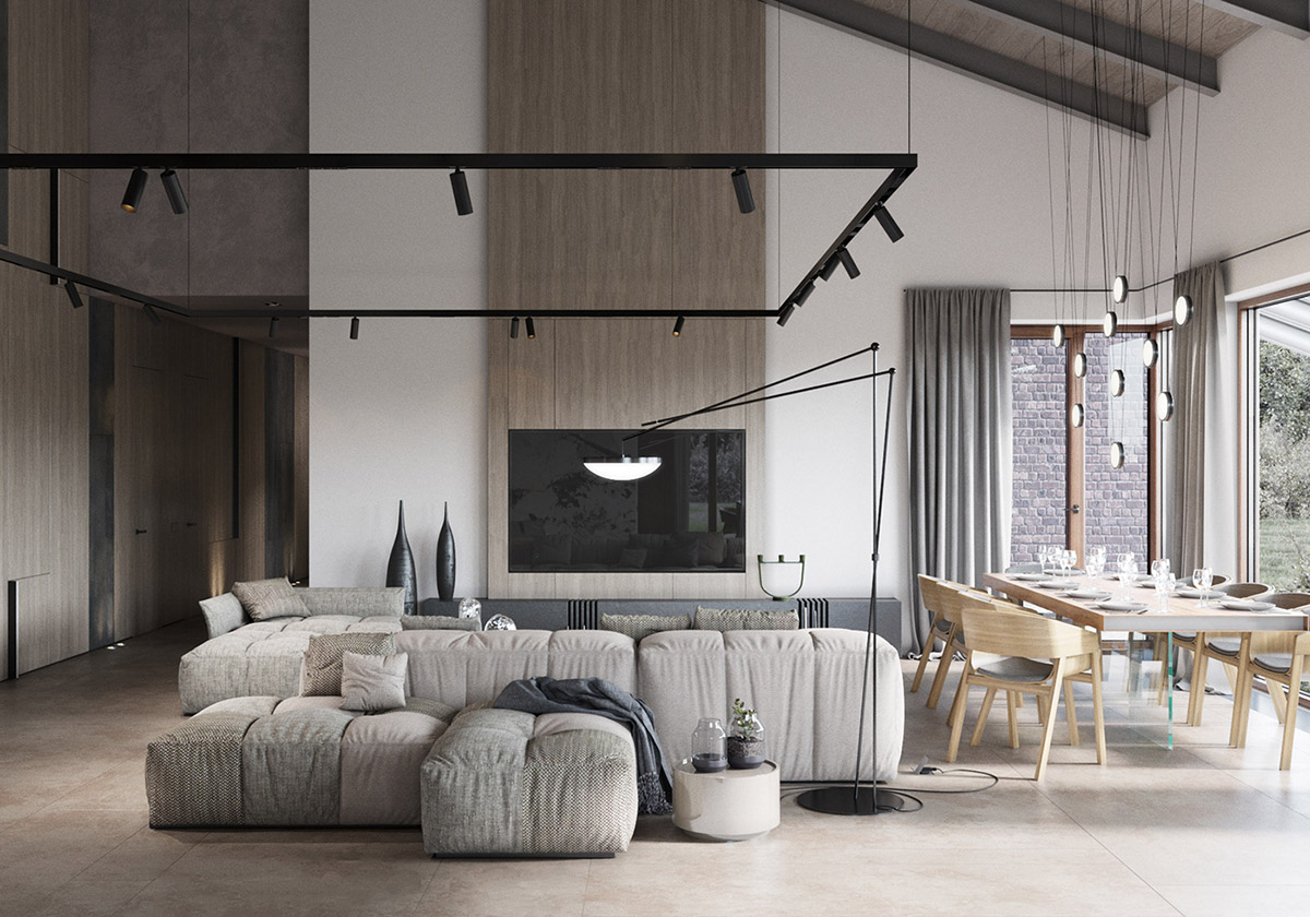 现代乡村风格和当代乡间别墅魅力的室内设计---酷图编号18