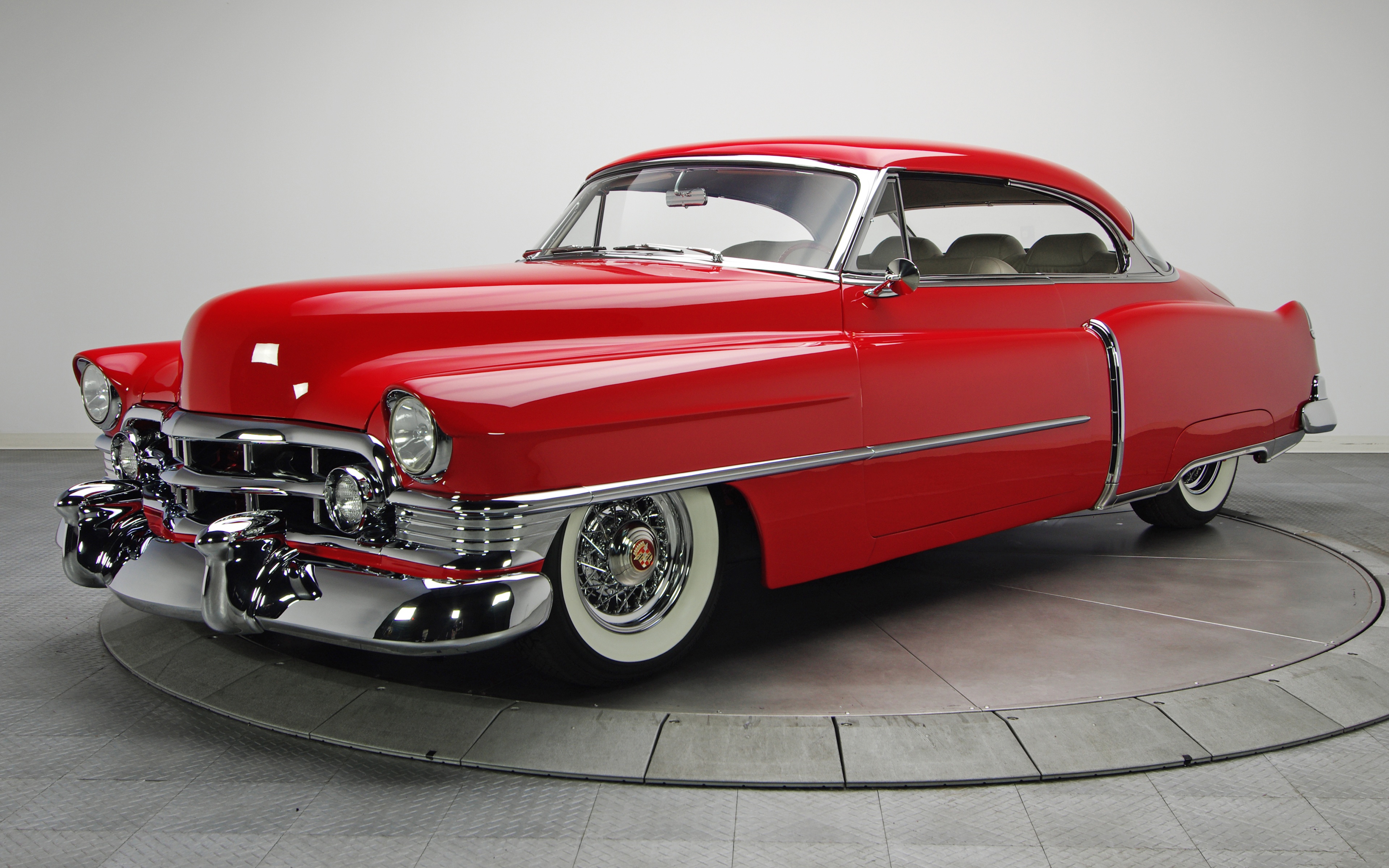 高清晰红色1950款凯迪拉克61系列老爷车-欧莱凯设计网