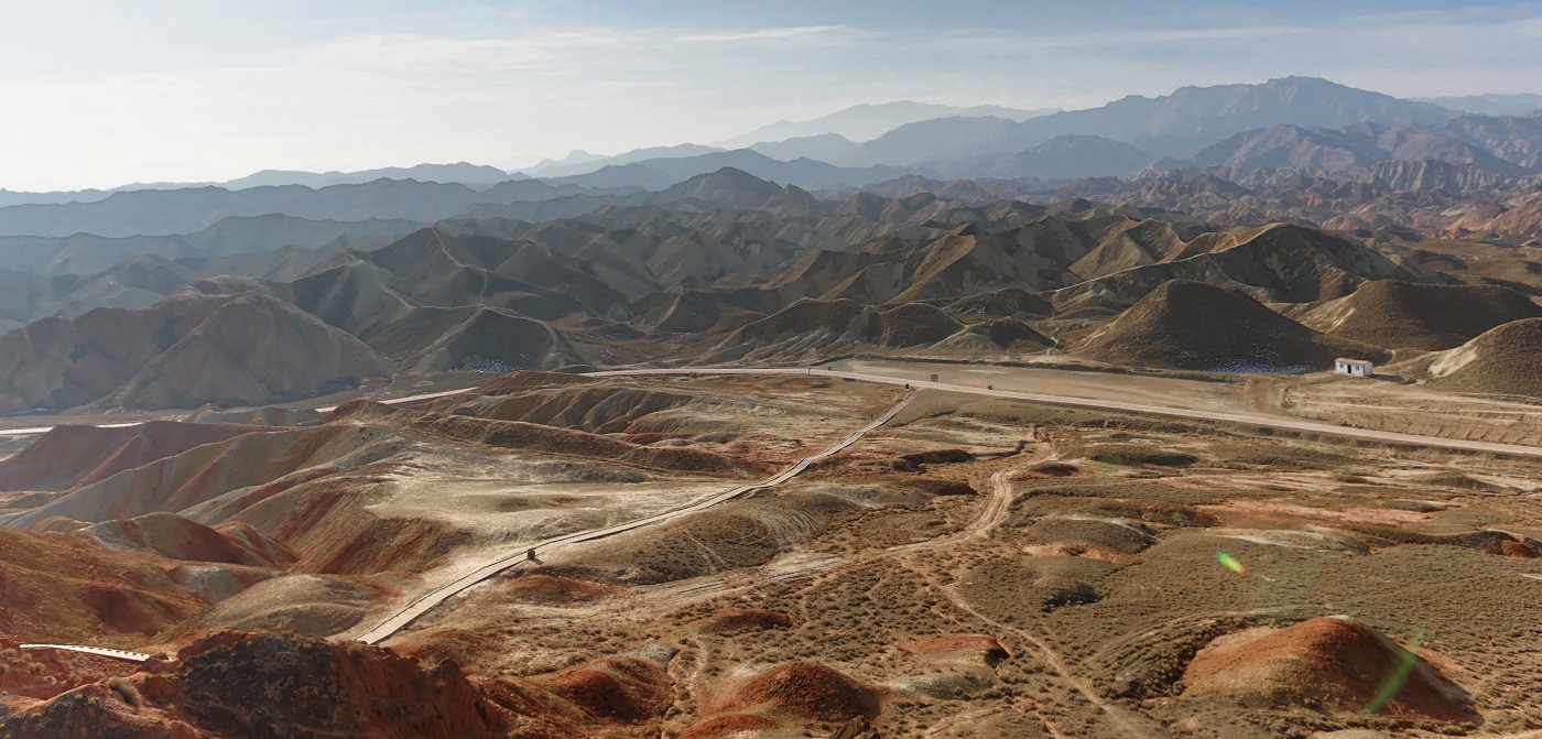 张掖丹霞国家地质公园彩色岩层图片