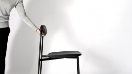 一个可调的最小弯曲靠背餐椅